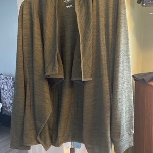 Women’s dark green and black sweater size large